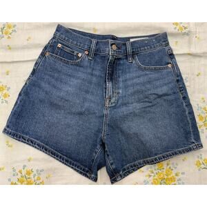 GAP Womens High Rise Denim Jean Shorts Size 30 10R Medium Wash Cotton